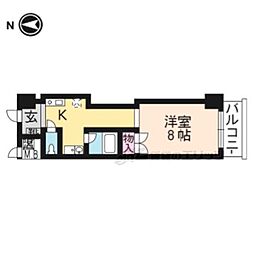 KIND3 1Kの間取図画像