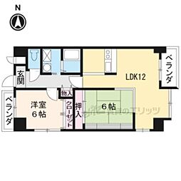 アビジット 2LDKの間取図画像