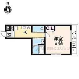 コモン・スペース藤森 1Kの間取図画像