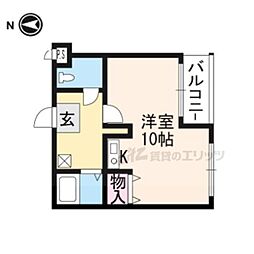 メゾンメロディア 1Kの間取図画像