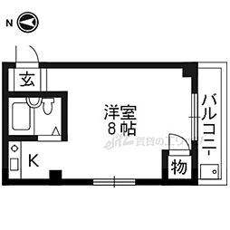 プレステージファースト ワンルームの間取図画像