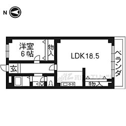 ラベンダー90 1LDKの間取図画像