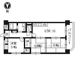 グランビア京都 3LDKの間取図画像