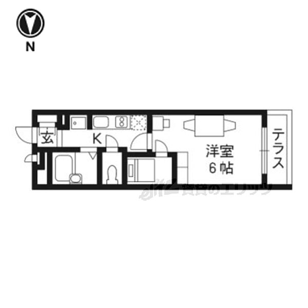 レオパレスＳＯＡＲＥＲIII 407｜京都府京都市南区吉祥院這登西町(賃貸アパート1K・4階・19.87㎡)の写真 その2