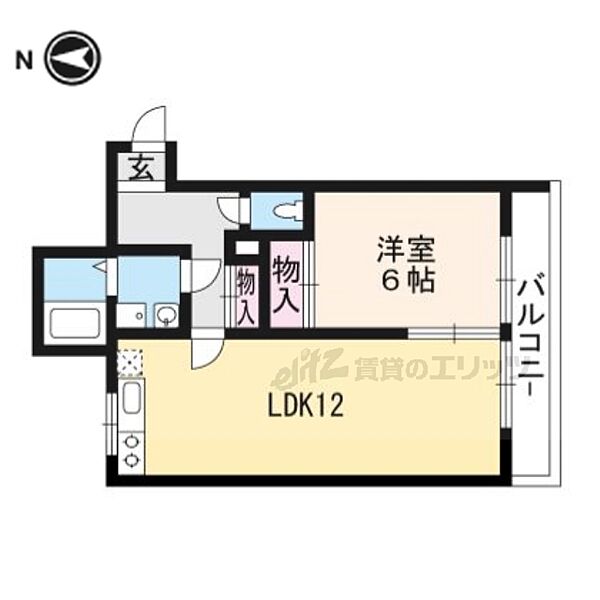 京都府宇治市伊勢田町南山(賃貸マンション1LDK・1階・47.32㎡)の写真 その2