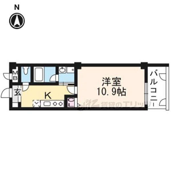 ｆｒｅｓａ 105｜京都府京田辺市同志社山手１丁目(賃貸マンション1K・1階・32.07㎡)の写真 その2