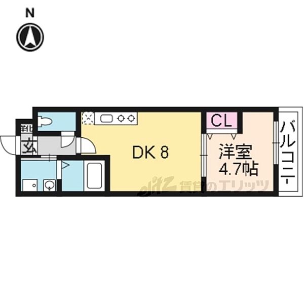 サクシード墨染 201｜京都府京都市伏見区西桝屋町(賃貸マンション1LDK・2階・29.76㎡)の写真 その2