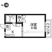 北尾ハイツI B206 ｜ 京都府京田辺市興戸郡塚（賃貸アパート1K・2階・23.16㎡） その2