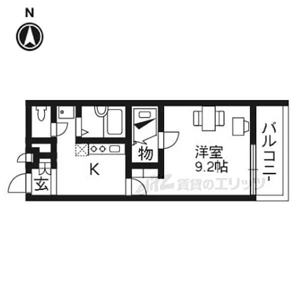 レオパレスＭＡＲＵＴＯ京田辺 105｜京都府京田辺市三山木中央３丁目(賃貸マンション1K・1階・26.08㎡)の写真 その2