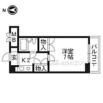 ホーユウコンフォルト京都田辺503  ｜ 京都府京田辺市草内禅定寺（賃貸マンション1K・5階・22.00㎡） その2