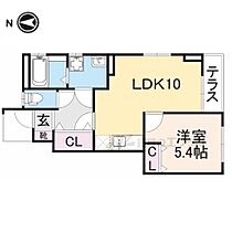 京都府木津川市吐師野間（賃貸アパート1LDK・1階・40.17㎡） その2