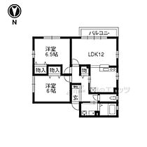 フローラ・リン 101 ｜ 京都府長岡京市井ノ内南内畑町（賃貸アパート2LDK・1階・58.47㎡） その2