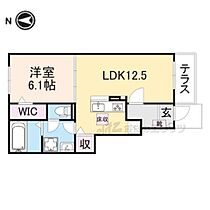 京都府木津川市山城町平尾茶屋前（賃貸アパート1LDK・1階・44.70㎡） その2