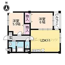 京都府京都市伏見区羽束師菱川町（賃貸マンション2LDK・1階・50.30㎡） その2