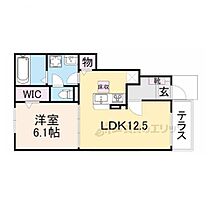 エスポワール下赤田 102 ｜ 京都府綴喜郡井手町大字井手小字野神（賃貸アパート1LDK・1階・44.70㎡） その2