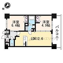 京都府京都市南区吉祥院御池町（賃貸マンション2LDK・6階・51.64㎡） その2