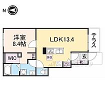 京都府木津川市城山台11丁目（賃貸アパート1LDK・1階・47.08㎡） その1