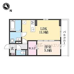 間取図画像 1LDK