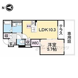 フィラーレ藤 1LDKの間取図画像