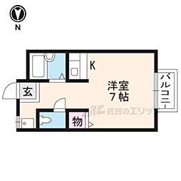 RBK ワンルームの間取図画像