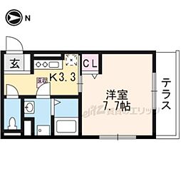 ゲムートリッヒカイト 1Kの間取図画像