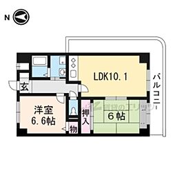 ウエストポート 2LDKの間取図画像