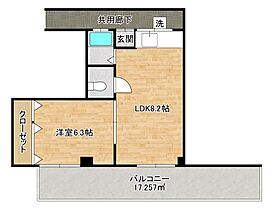 武田マンション 401 ｜ 兵庫県神戸市兵庫区荒田町３丁目16-15（賃貸マンション1LDK・4階・29.10㎡） その2