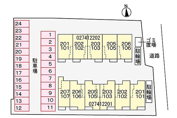 グリーンハイツ加茂I 107｜京都府木津川市加茂町里中門伝(賃貸アパート1LDK・1階・40.46㎡)の写真 その13