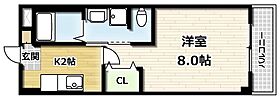 かぐや姫タワービル 803 ｜ 京都府京田辺市三山木中央８丁目（賃貸マンション1K・8階・26.19㎡） その2