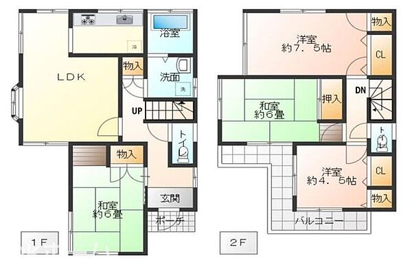 間取りを拡大表示
