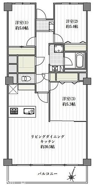 間取りを拡大表示