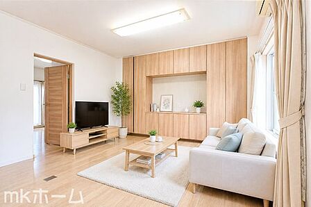 ※家具はCGイメージ画像です。光あふれる開放的なリビングは自然と家族が集まる空間！