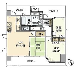 アーバンビュー柏 3LDKの間取図画像