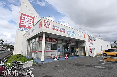 ウエルシア三郷早稲田店 徒歩6分。 440m