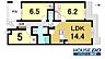 間取り：専有面積70.70m2の3LDK。敷地内駐車場1台専用使用権付（車種による・10,000円/月）。