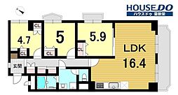 リリーハイツ八事 3LDKの間取図画像