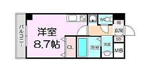 ウィスタリア新北野  ｜ 大阪府大阪市淀川区十三本町1丁目（賃貸マンション1R・10階・25.99㎡） その2