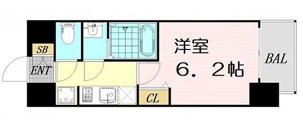 プレサンス難波インフィニティ ｜大阪府大阪市浪速区日本橋東2丁目(賃貸マンション1K・7階・22.04㎡)の写真 その2