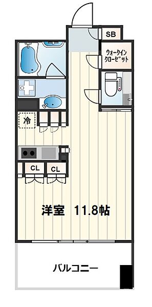 ガリレイ新町 ｜大阪府大阪市西区新町3丁目(賃貸マンション1R・2階・31.18㎡)の写真 その2