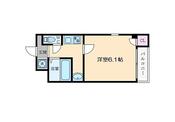 オーキッドコート北堀江 ｜大阪府大阪市西区北堀江3丁目(賃貸マンション1K・4階・19.87㎡)の写真 その2