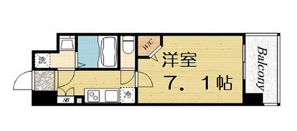 ミラージュパレス難波幸町 ｜大阪府大阪市浪速区幸町2丁目(賃貸マンション1K・6階・25.20㎡)の写真 その2