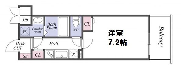 レオンヴァリエ大阪ベイシティ ｜大阪府大阪市港区南市岡2丁目(賃貸マンション1K・3階・24.30㎡)の写真 その2