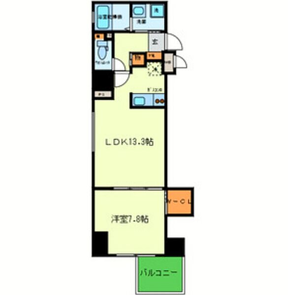 パウゼ堺筋 ｜大阪府大阪市中央区博労町1丁目(賃貸マンション1LDK・11階・48.03㎡)の写真 その2