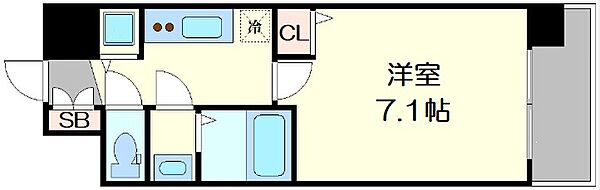 レオンコンフォート難波サウスゲート ｜大阪府大阪市浪速区日本橋西1丁目(賃貸マンション1K・6階・24.80㎡)の写真 その2