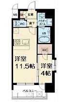 スプランディッド中之島DUE  ｜ 大阪府大阪市福島区野田4丁目（賃貸マンション1LDK・8階・40.37㎡） その2