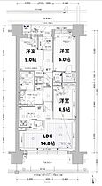 プレサンスグラン福島  ｜ 大阪府大阪市福島区鷺洲2丁目（賃貸マンション3LDK・17階・70.16㎡） その2