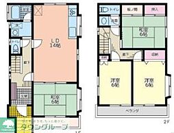 府中栄町3丁目戸建 4LDKの間取り