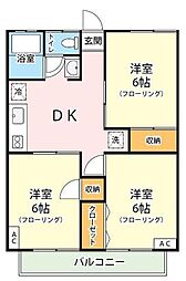 間取図画像 3DK