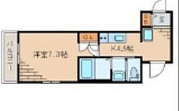 ステラフィールズ 1Kの間取図画像