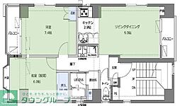 azaleagarden 2LDKの間取図画像